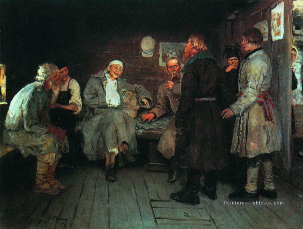 retour de la guerre 1877 Ilya Repin Peintures à l'huile